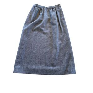 Vintage Pendleton Gray Virgin Wool Midi Skirt USA Made Sz 6 XS Classic Modest